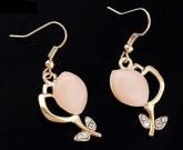 Flor Opal Folheado a Ouro 14K